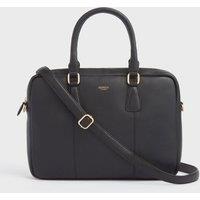 OSPREY LONDON Women's The Adaline Leather Laptop Bag in Black
