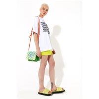 House of Holland Women's Cross Body Bag In Green With House' Print