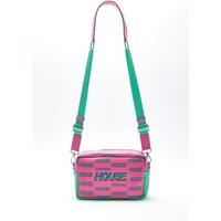 House of Holland Women's Cross Body Bag In Pink & Mint With House' Print
