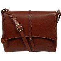 NiNa Amora Women's 'Loredena' Leather Cross Body Bag in Brown