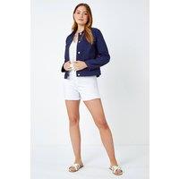 Roman Women's Stretch Pocket Detail Jacket in Navy | Size: 12