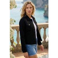 Roman Women's Stretch Pocket Detail Jacket in Black | Size: 10
