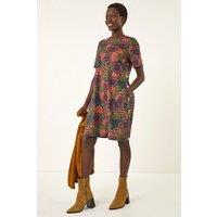 Roman Women's Floral Shift Buttoned Dress | Size: 20
