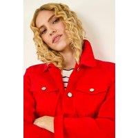 Roman Women's Stretch Pocket Detail Jacket in Light Red | Size: 10