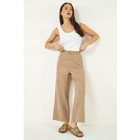 Roman Women's Petite Stitch Detail Trouser in Tan | Size: 18