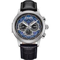 Heritor Automatic Men's Apostle Vitreous Enamel Dial Watch in Silver