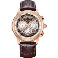 Heritor Automatic Men's Apostle Vitreous Enamel Dial Watch in White