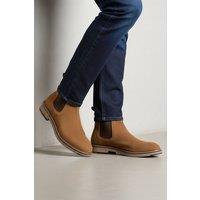 CATESBY ENGLAND Men's Sweeney Leather Casual Chelsea Boots in Tan | Size: 10
