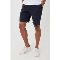 Threadbare Men's Regular Fit Stretch Chino Shorts in Navy | Size: 34R