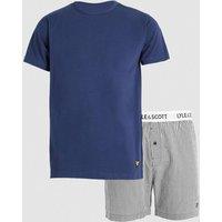 Lyle & Scott Men's Kyle Lounge Set Peacoat Gingham in Navy | Size: Large
