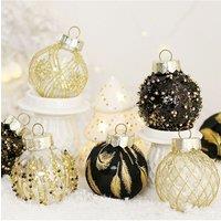 Living and Home 25Pcs Christmas Ball Ornament Set Festival Decoration in Gold