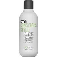 KMS Conscious Style Everyday Shampoo 300ml in Light Grey