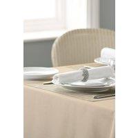 Vision Polyester Plain Coloured Tablecloth - Biscuit in Light Beige | Size: 178 cm x 178 cm