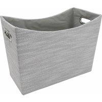 JVL Serena Magazine Storage Holder in Light Grey