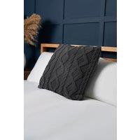 BHS Cable Knit Cushion in Charcoal | Size: 45 cm x 45 cm