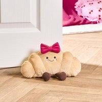 OHS Novelty Character Fleece Decorative Weighted Doorstop in Light Brown
