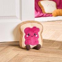 OHS Novelty Character Fleece Decorative Weighted Doorstop in Bright Pink