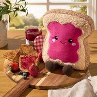 OHS Sweetie Pie Filled Novelty Scatter Cushion Fleece Toy Pillow Gift in Bright Pink