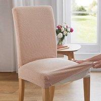 Casa Bonita Stretch Dining Chair Covers Spandex Waffle Fit in Wine