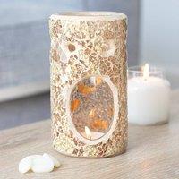 60 SECOND MAKEOVER Pillar Gold Crackle Mosaic Oil Burner