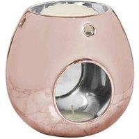 60 SECOND MAKEOVER Rose Gold Glass Oval Wax Melt Oil Burner