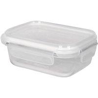 Harbour Housewares 370ml Glass Food Storage Container - Reusable Airtight Meal Prep Tubs in White
