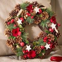 Dibor Traditional Starry Night Autumn Wreath Winter Spring Wreath 35cm