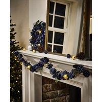 Dibor Moonlight Christmas Xmas Table Decoration Christmas Garland 1.2m | Size: Large