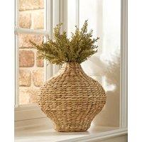 Dibor Traditional Pot Bellied Home Decor Flower Vase in Natural | Size: Medium
