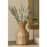 Dibor Traditional Rattan Home Decor Urn Flower Vase in Natural | Size: Medium