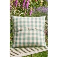 Dibor Traditional Green Gingham Summer Outdoor Garden Cushion L50 x W50cm | Size: 50 cm x 50 cm