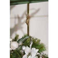 Dibor Traditional Luxury Hare Door Wreath Hanger in Gold