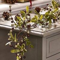 Dibor Copper Mistletoe Light Up Xmas Table Decor Christmas Garland 1.6m | Size: Large