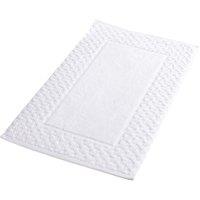 CHRISTY 'Trellis' Cotton Bamboo Blend Invigorating Bath Mat in White