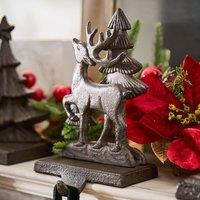Dibor 3D Reindeer Decorative Stocking Hook Christmas Stocking Holder in Brown | Size: 1 Pack