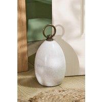Dibor Contemporary White Marble Door Stopper Heavy Weight Decorative Door Stop