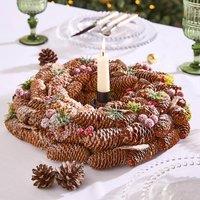 Dibor 36cm Berries Xmas Wreath Christmas Dining Table Centerpiece