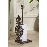 Dibor Vintage Style Cast Iron Antique Toilet Paper Holder Freestanding Bathroom Toilet Roll Holder in Black