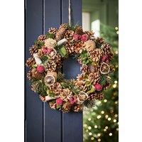 Dibor Citrus Spice Xmas Decor Front Door Wreath Christmas Wreath 38cm in Green