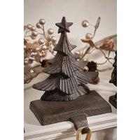 Dibor Set of 2 Christmas 3D Tree Christmas Stocking Holders in Brown | Size: 2 Pack