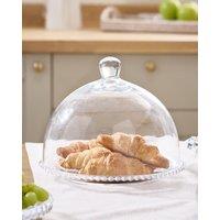 Dibor Bella Perle Sandwich Platter & Cloche Cake Holder Gift Idea in Clear
