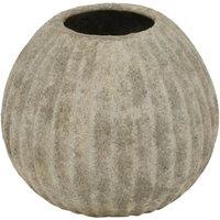 Hill Interiors Catania Round Vase in Light Grey