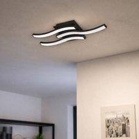 Eglo Cabezas-E Black Steel & Plastic 3 Flame Wall/Ceiling Light, 3000K