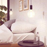 Eglo POZUETA Pendant Light - Black Steel Design, E27 Fitting, 125mm