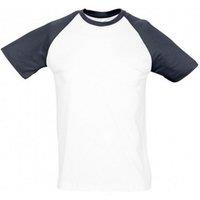 SOL'S Men's Funky Contrast Short Sleeve T-Shirt in Off-White | Size: Small