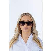 SVNX Men's Square Sunglasses in Black Leopard