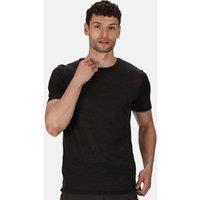 Regatta Men's Fingal Edition Short Sleeved Marl T-Shirt in Jet Black | Size: Medium
