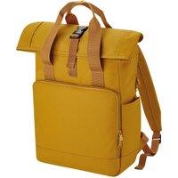 Bagbase Men's Roll Top Twin Handle Backpack in Mustard