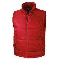 Result Core Men's Padded Body Warmer in Red | Size: 3XL