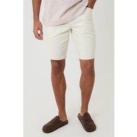 Threadbare Men's Turn Up Denim Shorts in Natural | Size: 36R